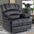 Large Manual Recliner Chair in Fabric for Living Room-1662997282