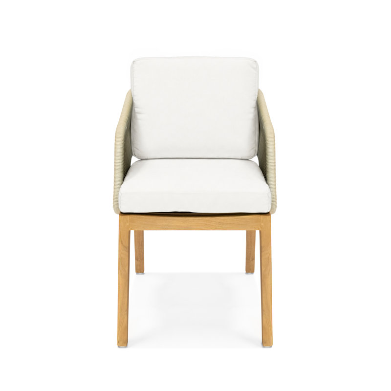Amadora Dining Arm Chair- Natural, Natural