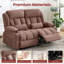 Causeuse inclinable pour le salon, dossier ergonomique avec porte-gobelets et poches latérales-2118216862