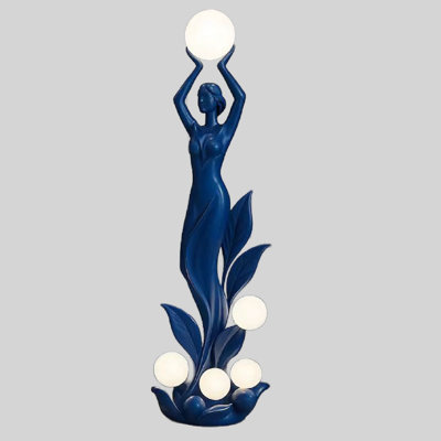 Mermaid Art Sculpture  Novelty Floor Lamp