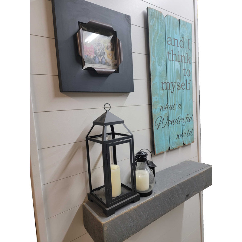 Rustic Signs Coastal Wall Decor, Tiffany Blue/Brown