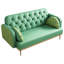 Tulipe sur le thème - Cuir d'unité centrale rembourré 2 places moderne, coussins décoratifs en forme de boulette, base en bois massif pour l'équilibre, assemblage simple requis deux avec cuir et structure Magnificence