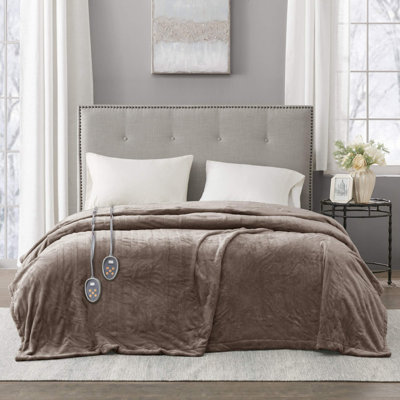 Couverture chauffante en peluche