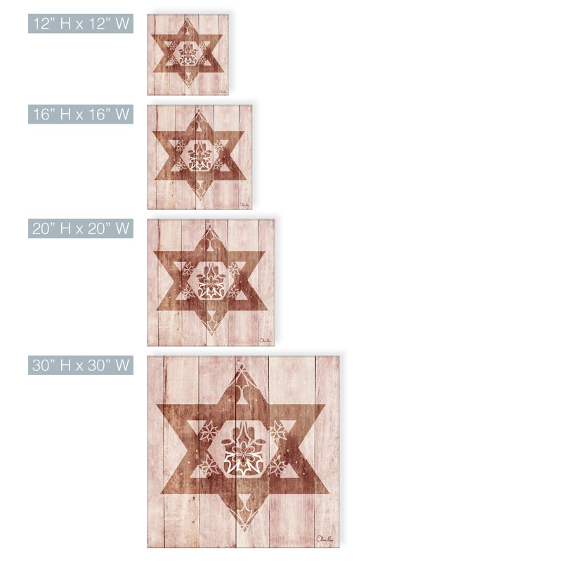 « star of david hamsa » par olivia rose, impression sur toile tendue, H 40 po x l 40 po x P 1,5 po