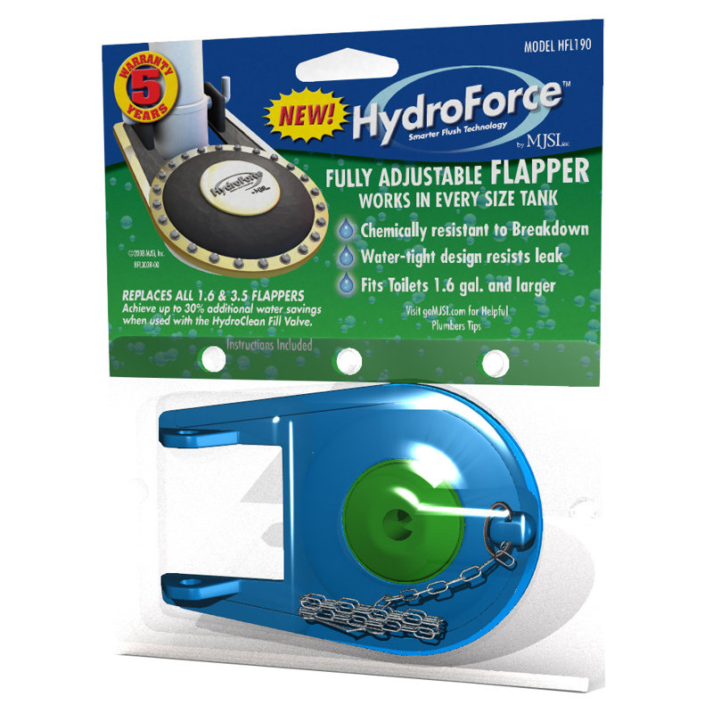 HydroForce Premium Adjustable Toilet Flapper