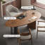 Bureaux en bois massif de forme libre-108066698-108066697