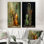 Basson beauté opulente olive - ensemble de 2 impressions de musique en métal