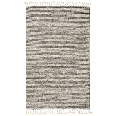 Jaipur Living Alpine Hand-Knotted Striped White/ Gray Area Rug (12'X15')