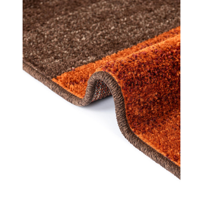 Tapis brun foncé Alair, Ovale 4 pi 1 po x 6 pi 1 po
