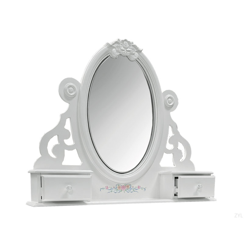 Miroir à bijoux blanc