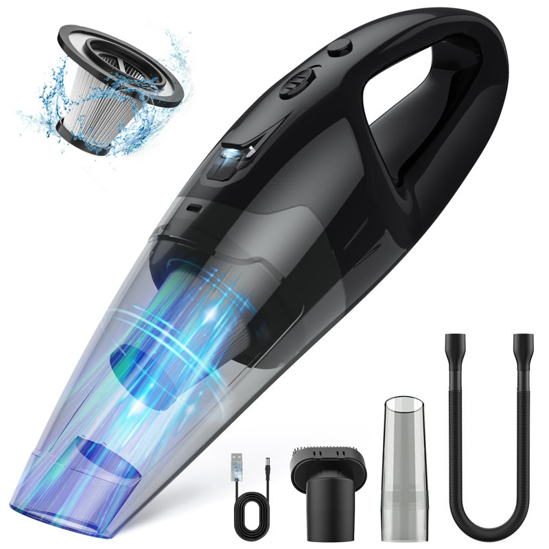 Aspirateur portatif sans fil 6000Pa, aspirateur pour voiture intérieur, rechargeable