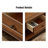 Brown Solid + Manufactured Wood Rectangular Coffee Table-2115595578