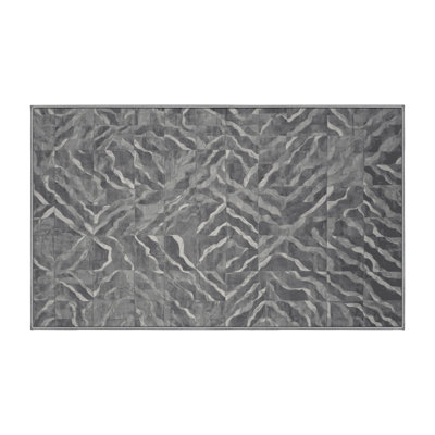 Tapis gris lavable à la machine