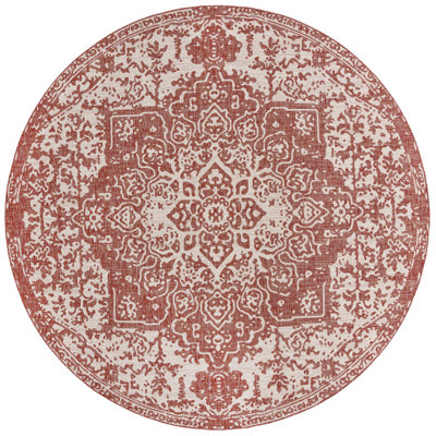 Tapis d'extérieur couleur rouille