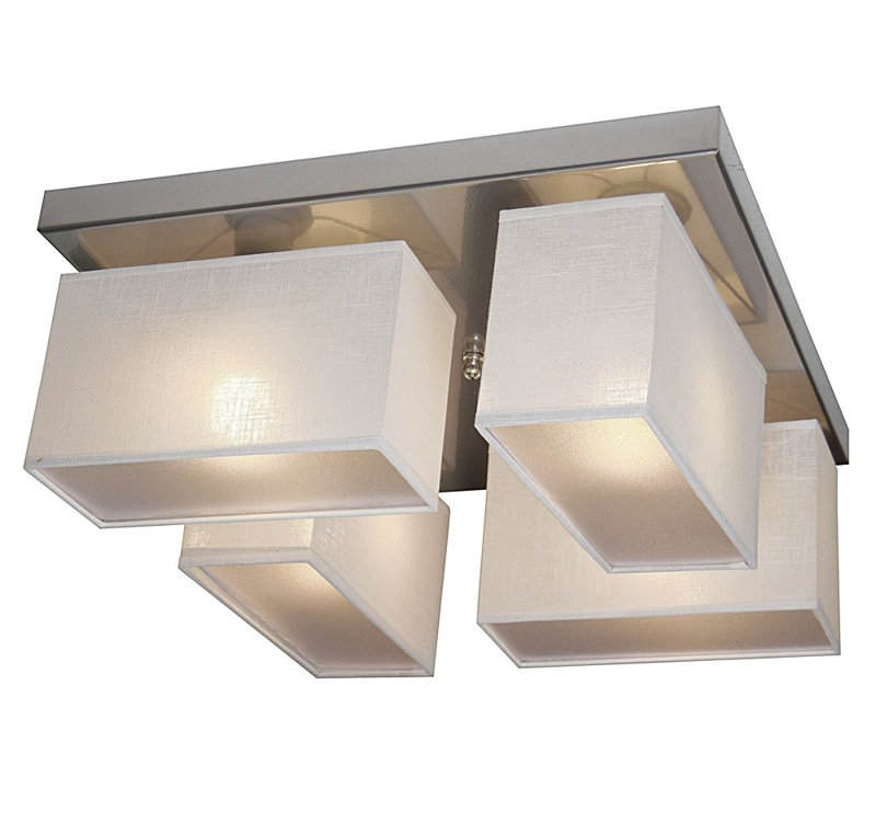 Passarelli Semi Flush Mount, White
