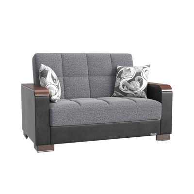 Causeuse rembourrée en bois avec rangement Primenest Zenaero X Collection