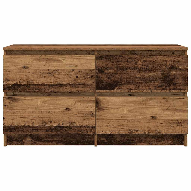 TV Cabinet 100X35x54 Cm Engineered Wood, Old Wood