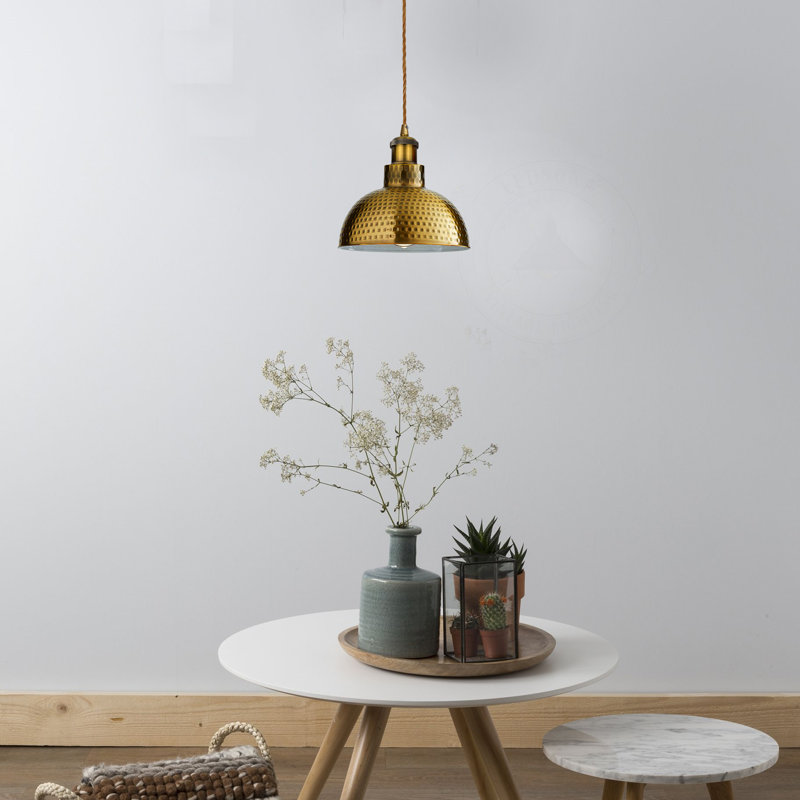 Kronos 1 - Light Dome Pendant, Yellow Brass