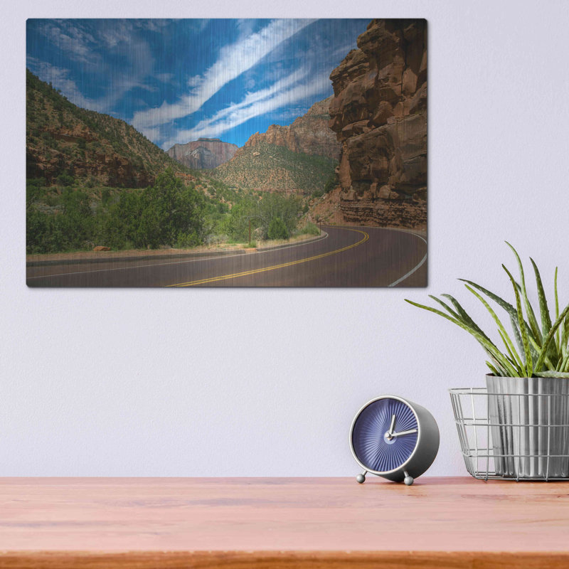 Utah Roadtrip ', art mural en métal, H 12 po x l 16 po