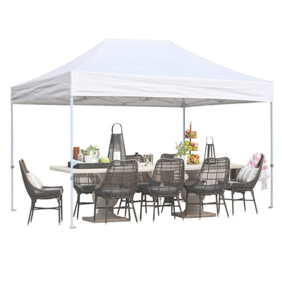 Amaziyah 96'' W x 96'' D Steel Pop-Up Canopy