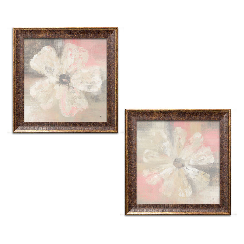 «Nimbus Bloom I and II», ensemble de 2 reproductions d'impressions, H 12 po x l 12 po x P 1,5 po, Papier avec cadre noir