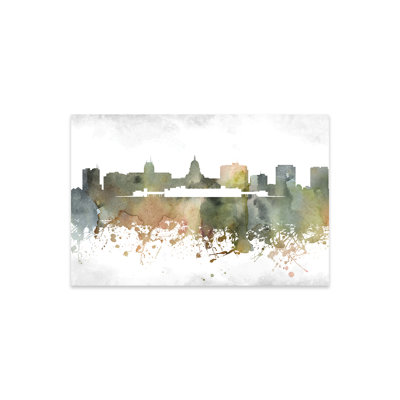 Madison Skyline Print On Acrylic Glass