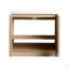 Meuble-lavabo sur pied 36 po avec lavabo en résine et 2 portes d'armoire à fermeture en douceur, contreplaqué (KD-PACKING)