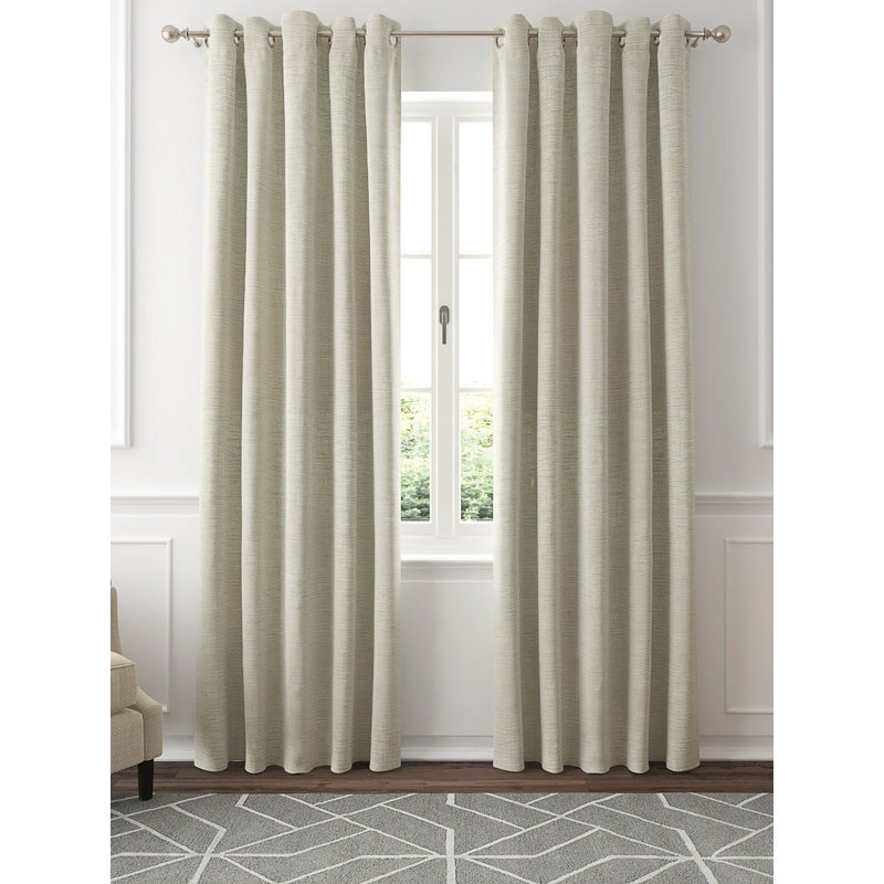 Venus Blackout Curtain Pair, Silver