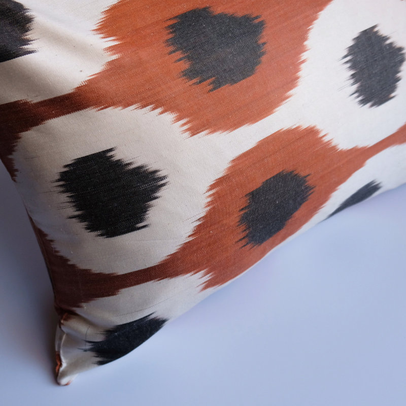 Dose Ikat Feather Reversible Throw Pillow