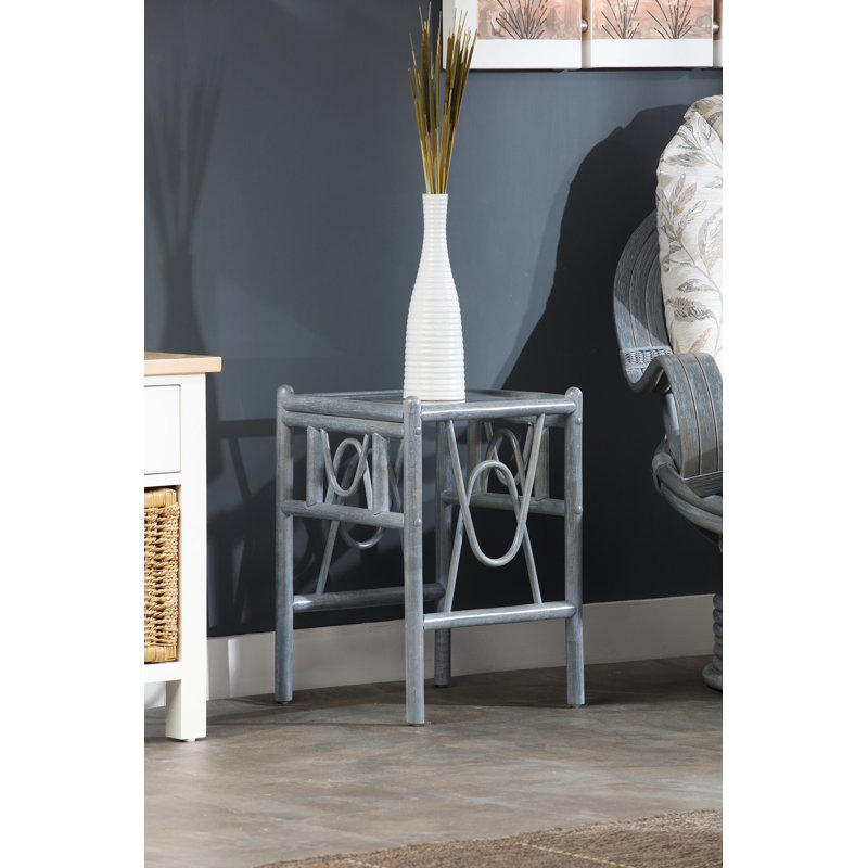 Freese Glass Top End Table