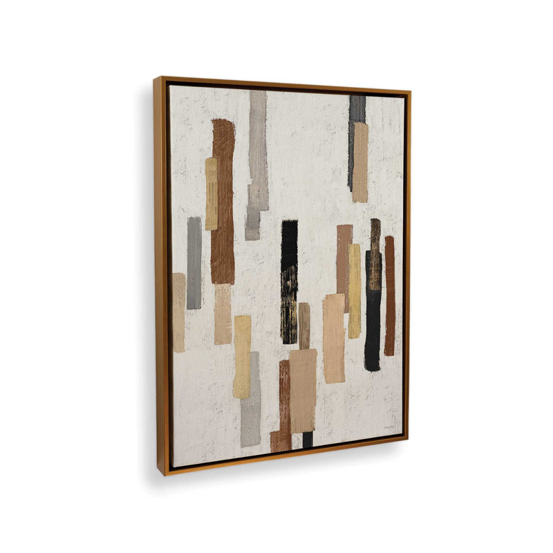 Reproduction d'art Harmonious Complexity II par Amber Sterling, L 24 po x H 32 po, Doré, Toile avec cadre