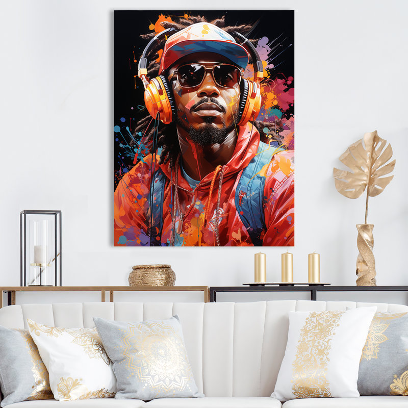 Yoshiaki Music Hiphop Fusion Bold II, H 20 po x l 12 po x P 1 po, Toile tendue