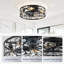 Ventilateurs de plafond en cage avec lumières-388524719