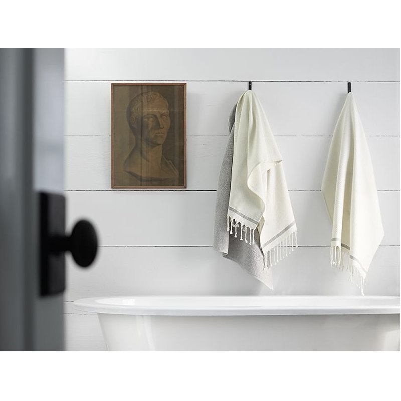 Mediterranean Fingertip Towel, Alpine White/Slate, Fingertip Towel