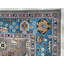 Tapis traditionnel gris en laine noué à la main gris / bleu classique