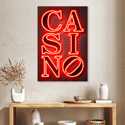 Enseigne néon de casino