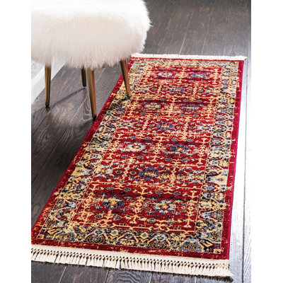 Tapis à motif oriental rouge Regal