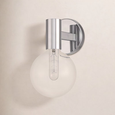 Romi Metal Armed Sconce in Chrome