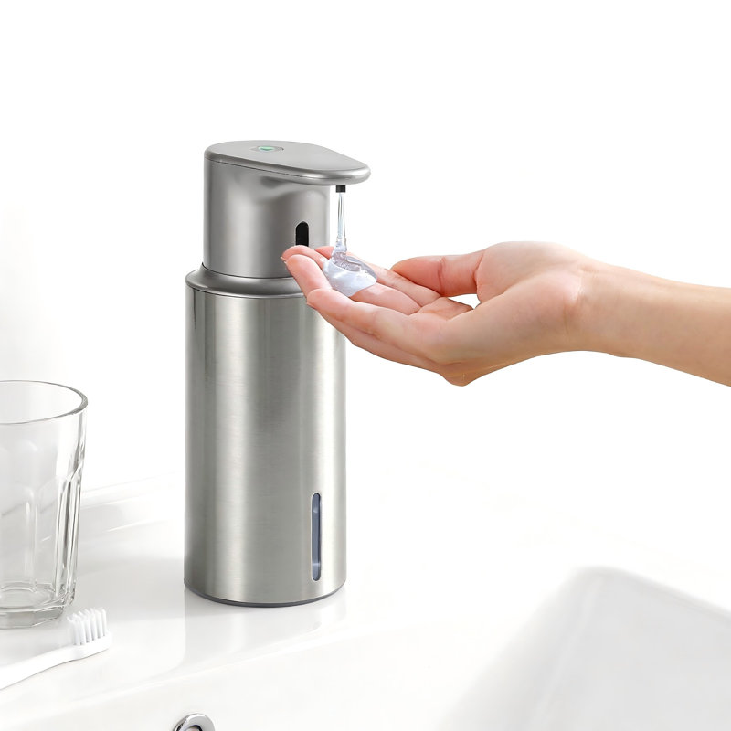 Automatic Touchless Soap Dispenser, 1-Pack, (Stainless Steel), Stainless Steel