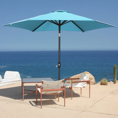 9ft Outdoor Patio Umbrellas with Tilt and Crank