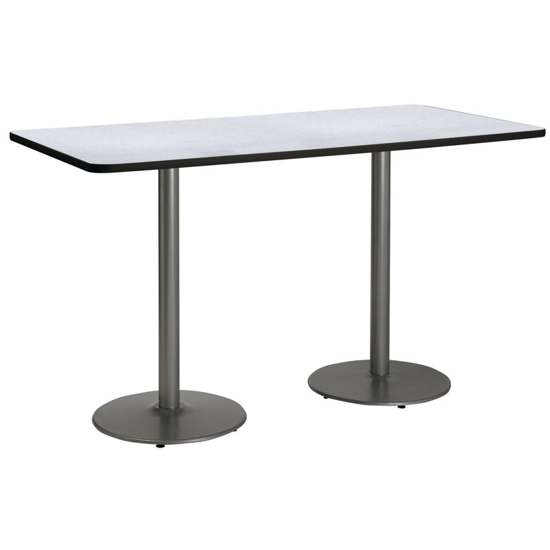 72" L Breakroom Table, Gray Nebula, 42" H x 30" W x 72" L