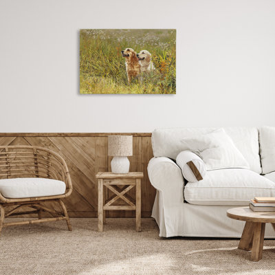 «Happy Dogs Field Day», toile par Sueellen Ross