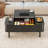 39.4'' Mid-century Modern Lift-top Coffee Table, Hidden Storage & Flip Top, Fluted Center Table-408466678