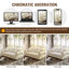 Canapé capitonné en velours 82,6 po Chesterfield-1630071711