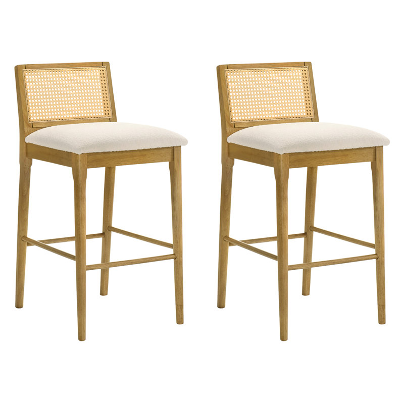 Tabouret de bar en bois Tobias Coastal, Éclat ambré, 2, Tabouret de bar (siège d'une hauteur de 30 po)