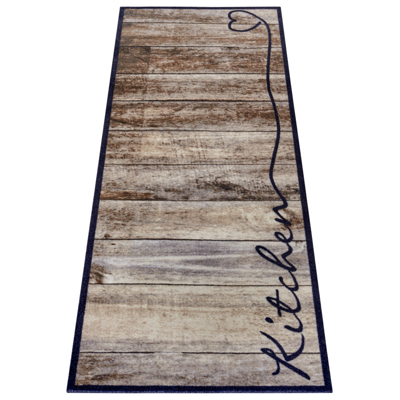 Machine Woven Brown/Black Rug