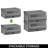 mDesign Large Fabric Closet Shoe Storage Box-99225674