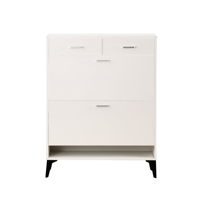 Rangement pour chaussures de vestibule avec trousse - Blanc fonctionnel