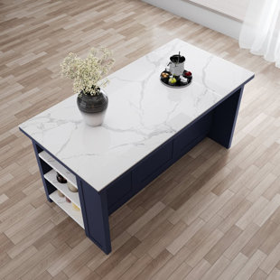 Îlots de cuisine 72 po avec rangement de style moderne 72 po