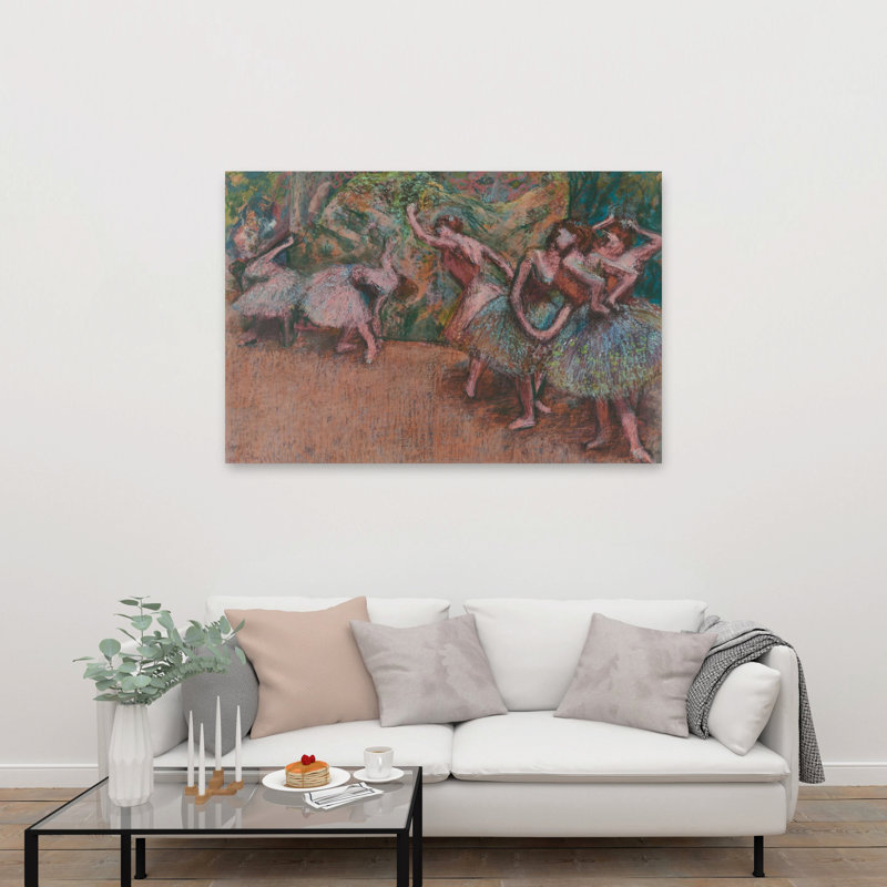 Scène de ballet, vers 1907. Estampe d'art mural abstraite et contemporaine., H 40 po x l 60 po